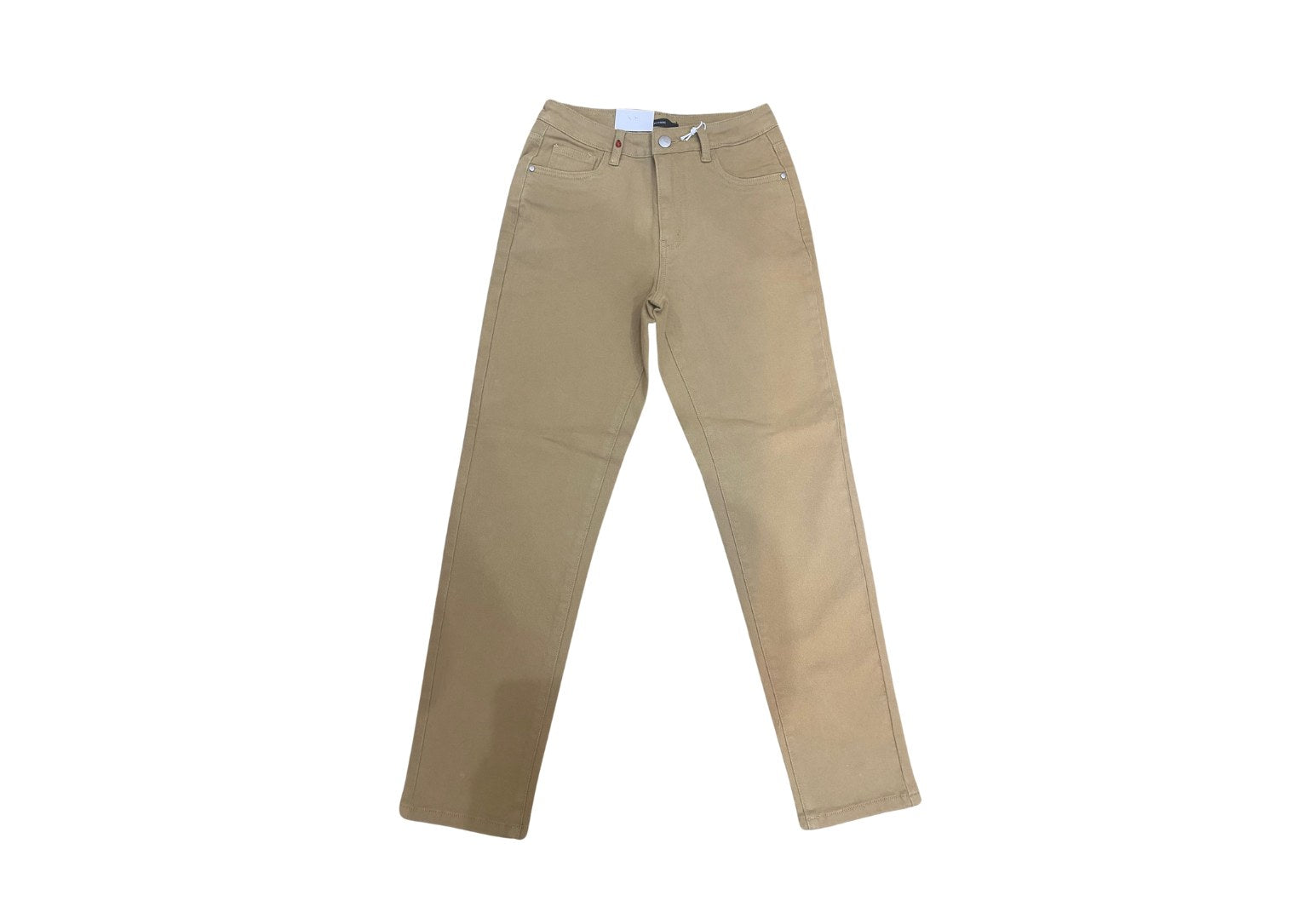 Jean boyfriend slim camel taille haute MAEVA