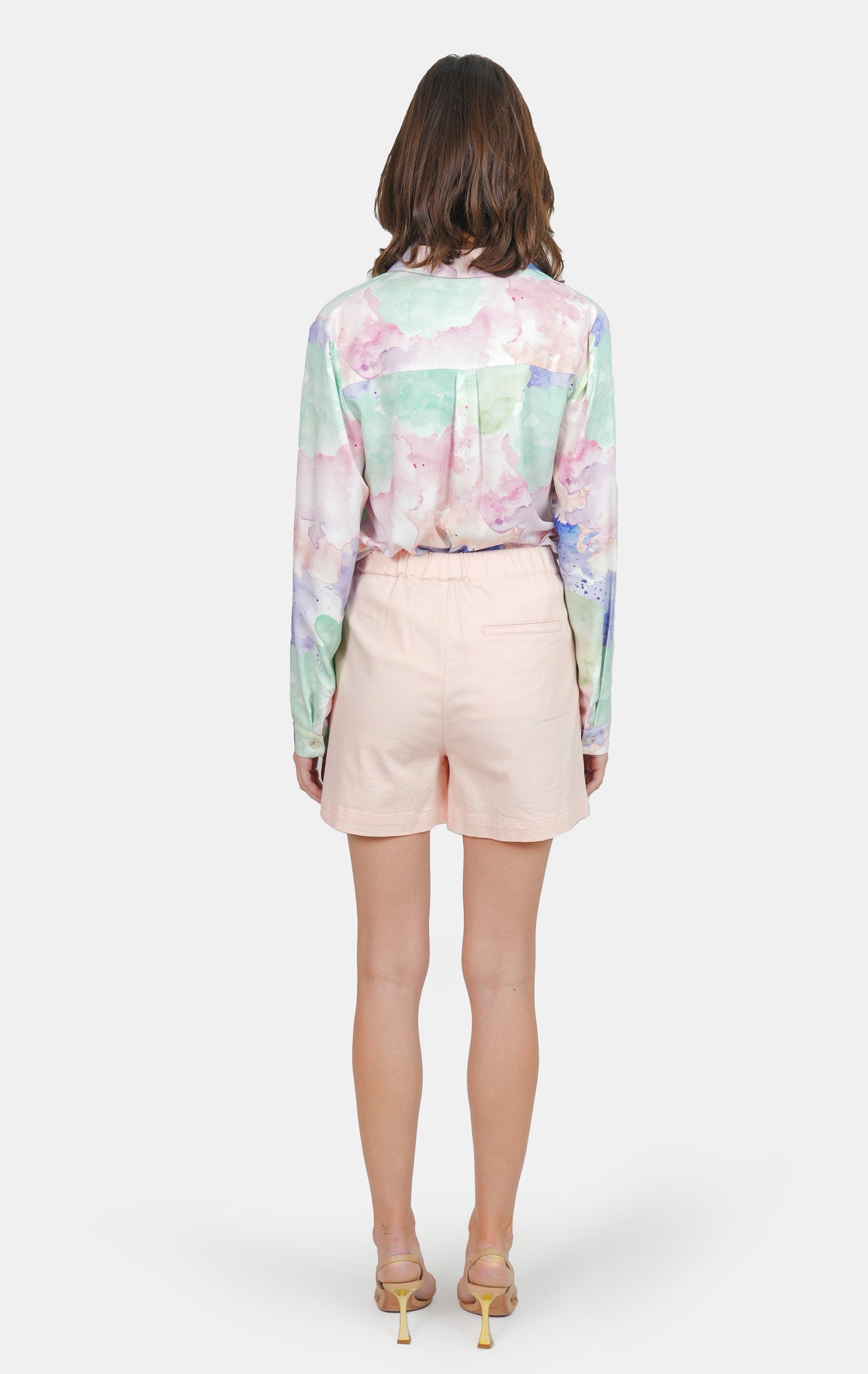 ABBY salmon loose shorts