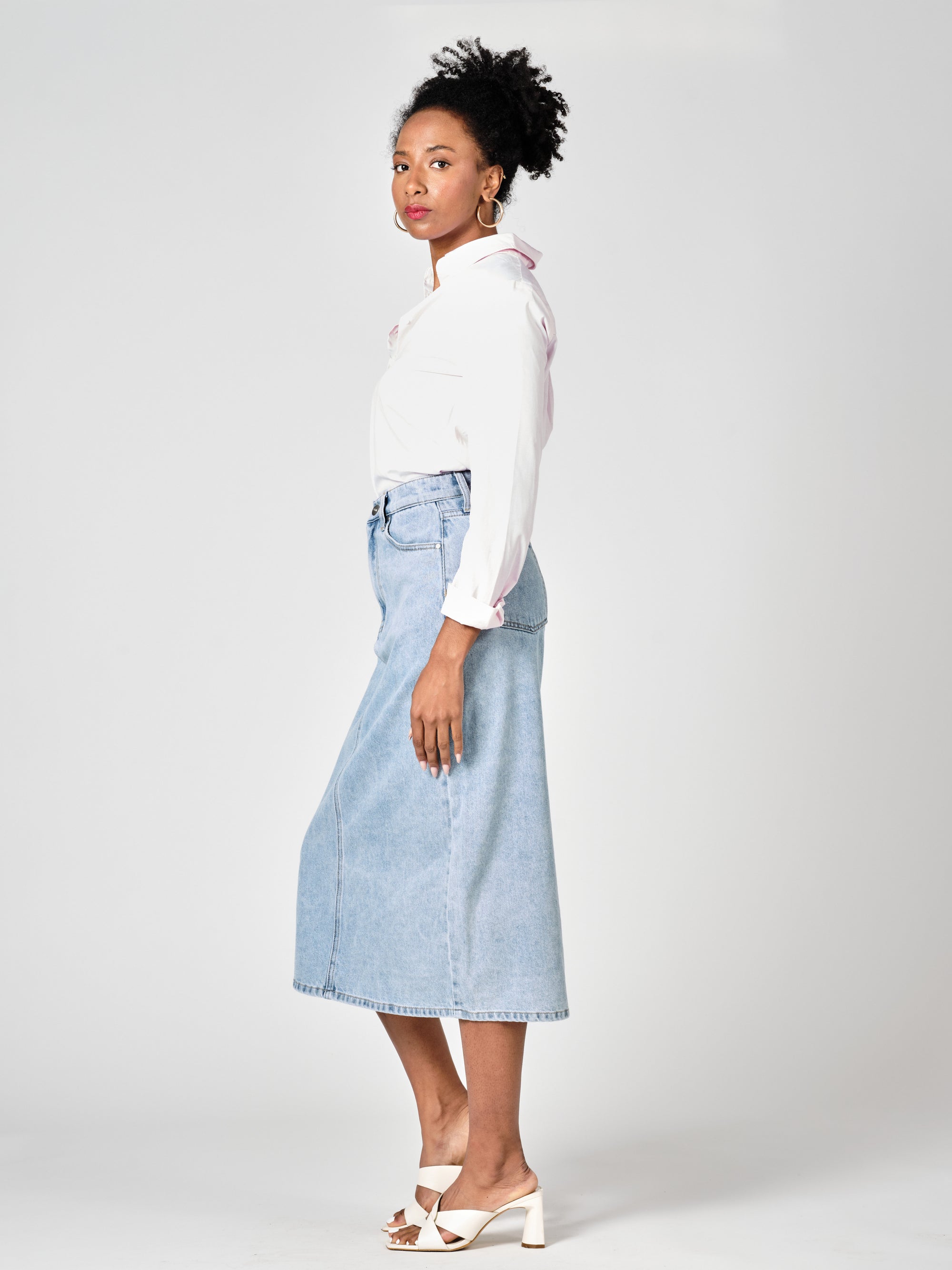 AMBER blue long skirt