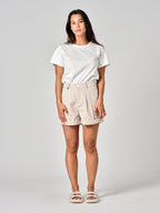 Short à pinces sand AMELIA STRIPE