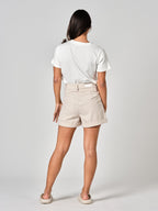 Short à pinces sand AMELIA STRIPE