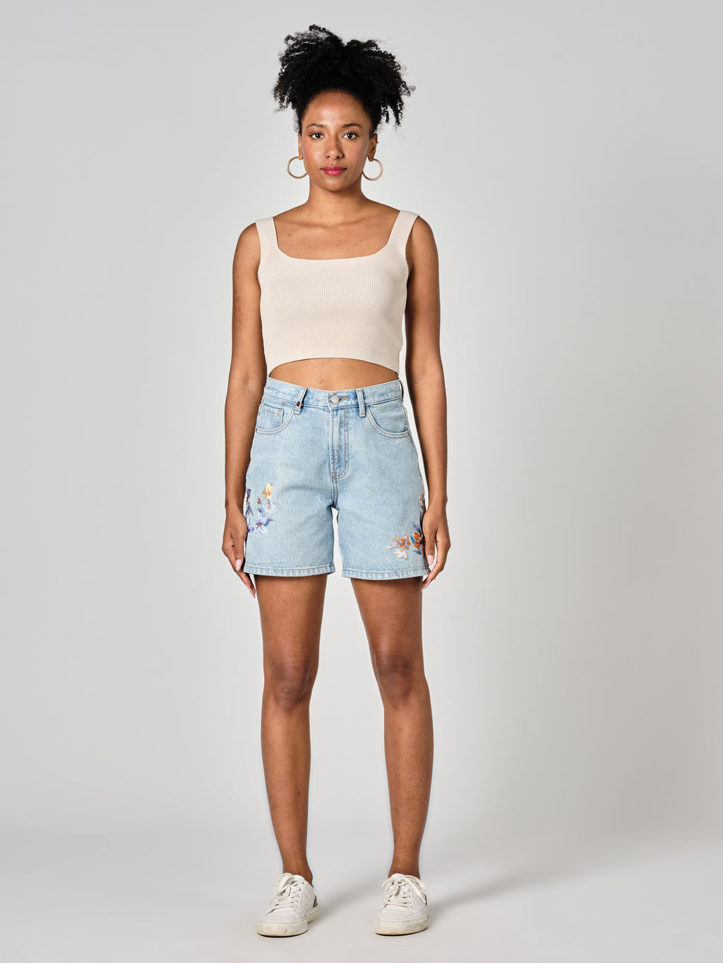 Short en jean ANON EMBRO