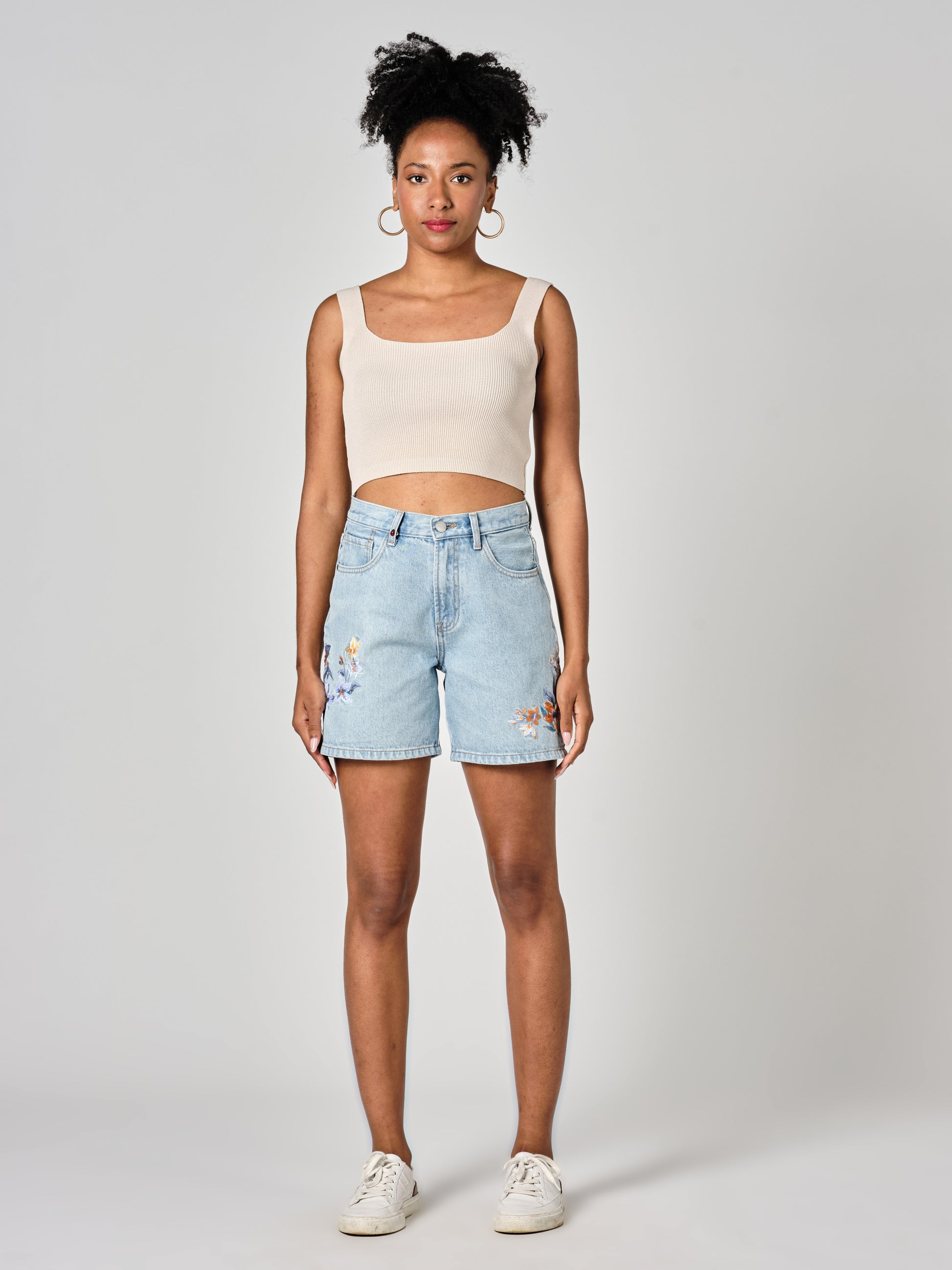 Short en jean ANON EMBRO