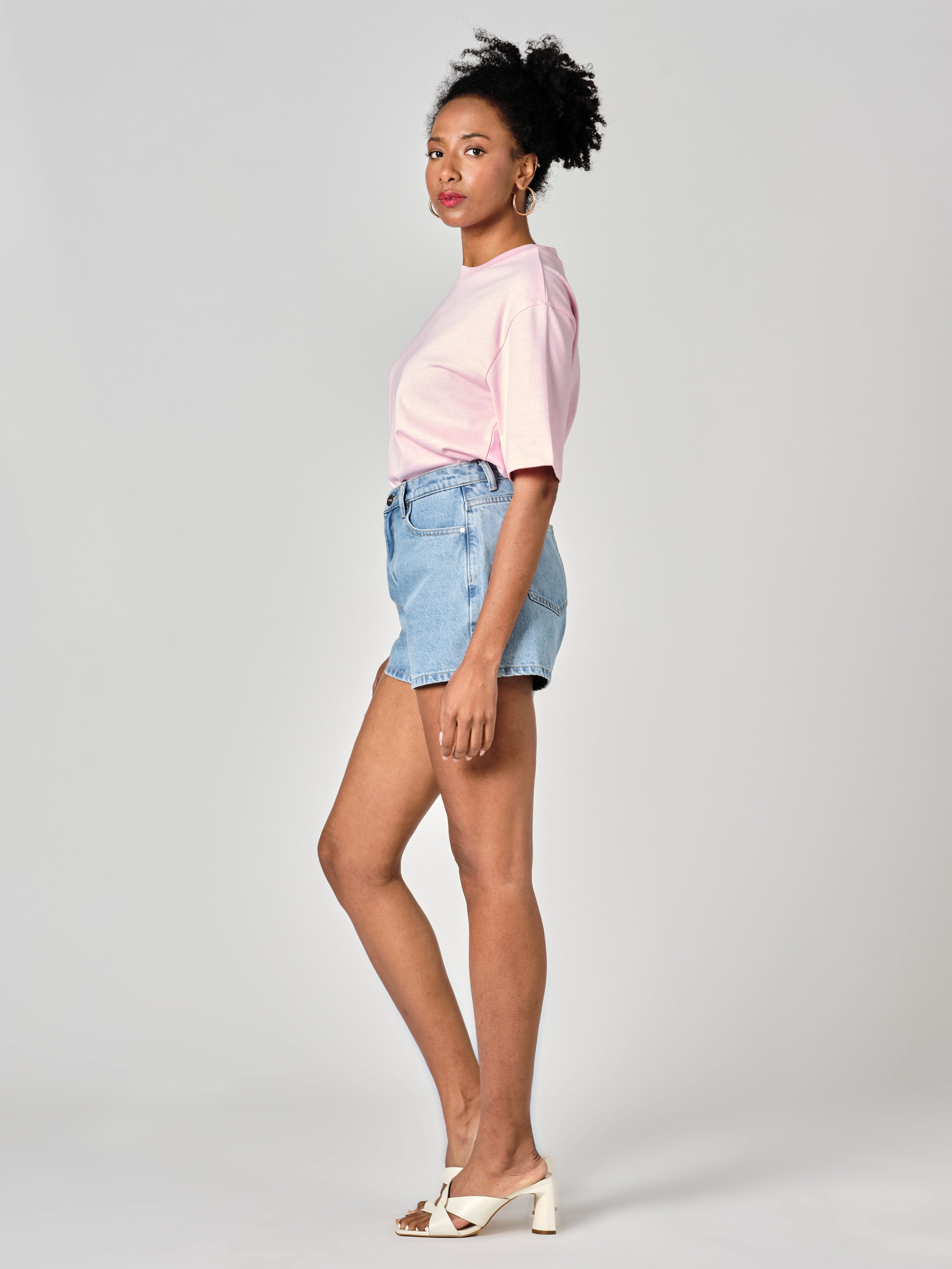 Short court bleu ASHLEY