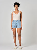 Short bleu ASHLEY EMBRO