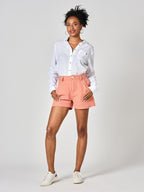 Short court taille haute safran AXELLE