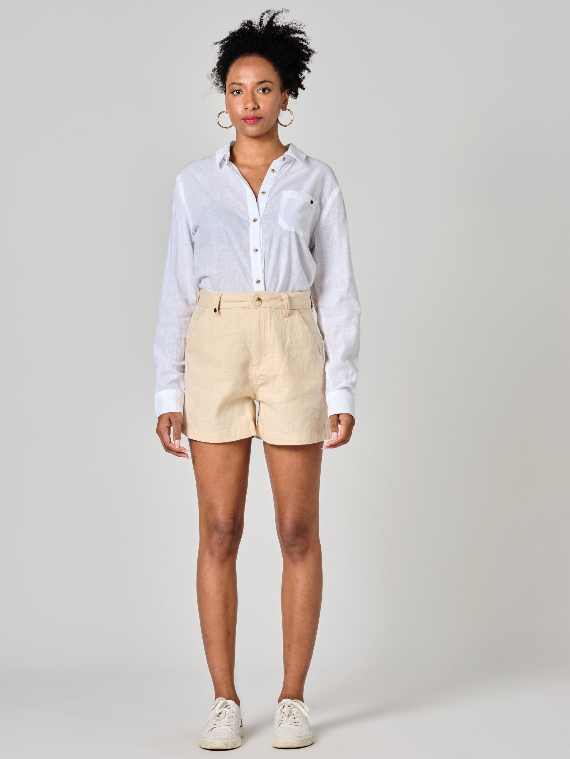 Short court taille haute sand AXELLE