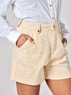 Short court taille haute sand AXELLE