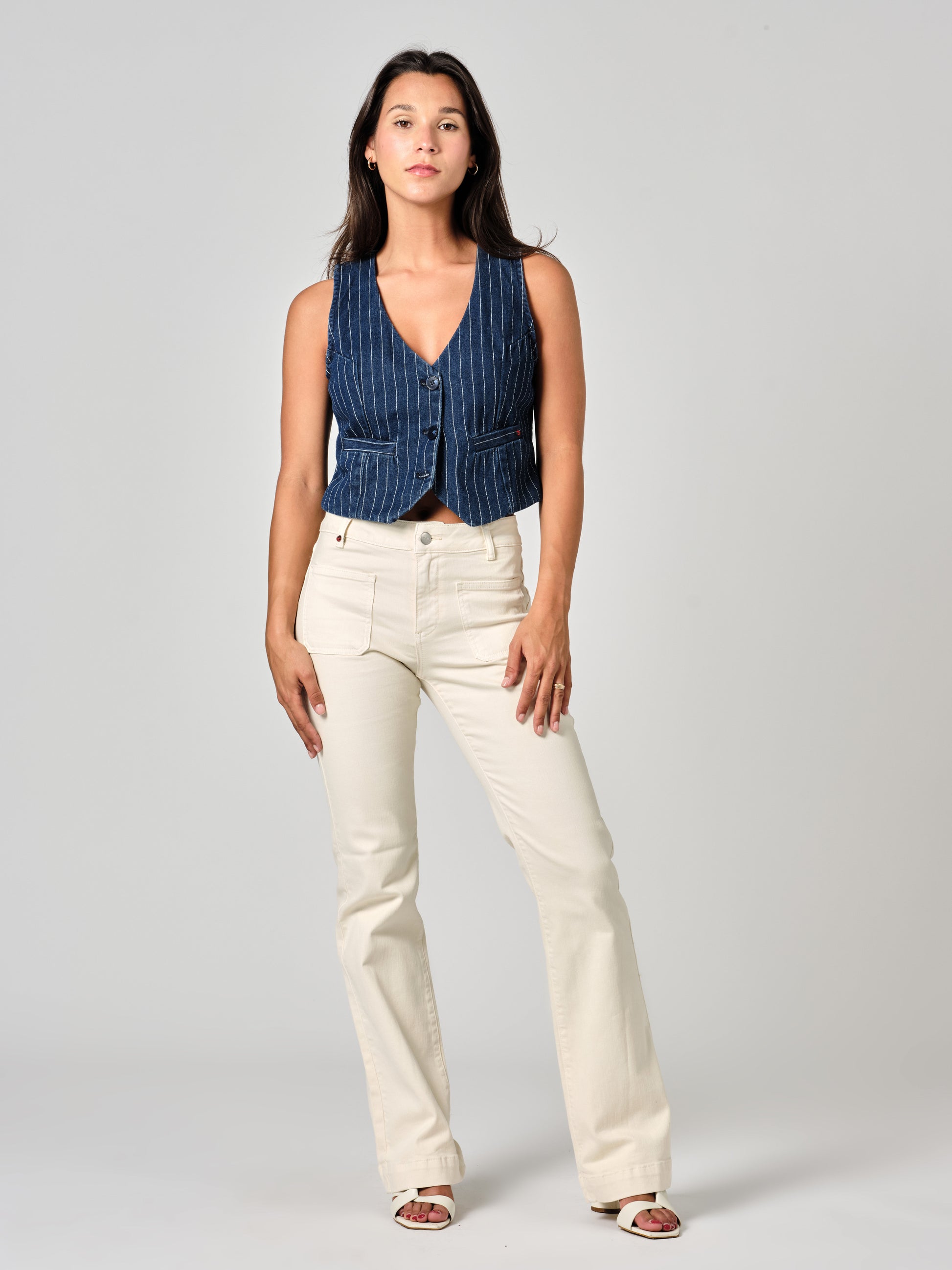 Jean bootcut greige BELLA