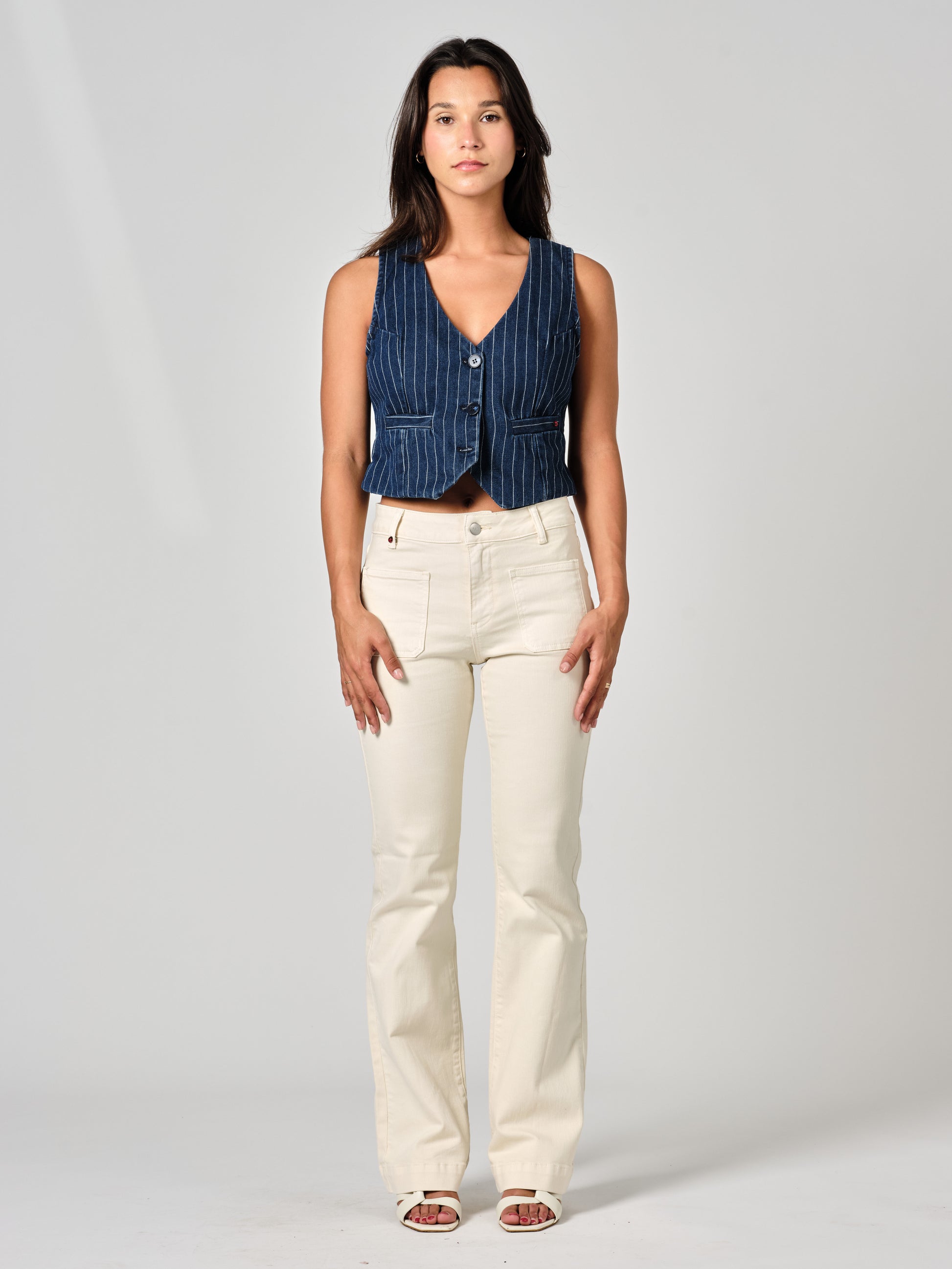 Jean bootcut greige BELLA