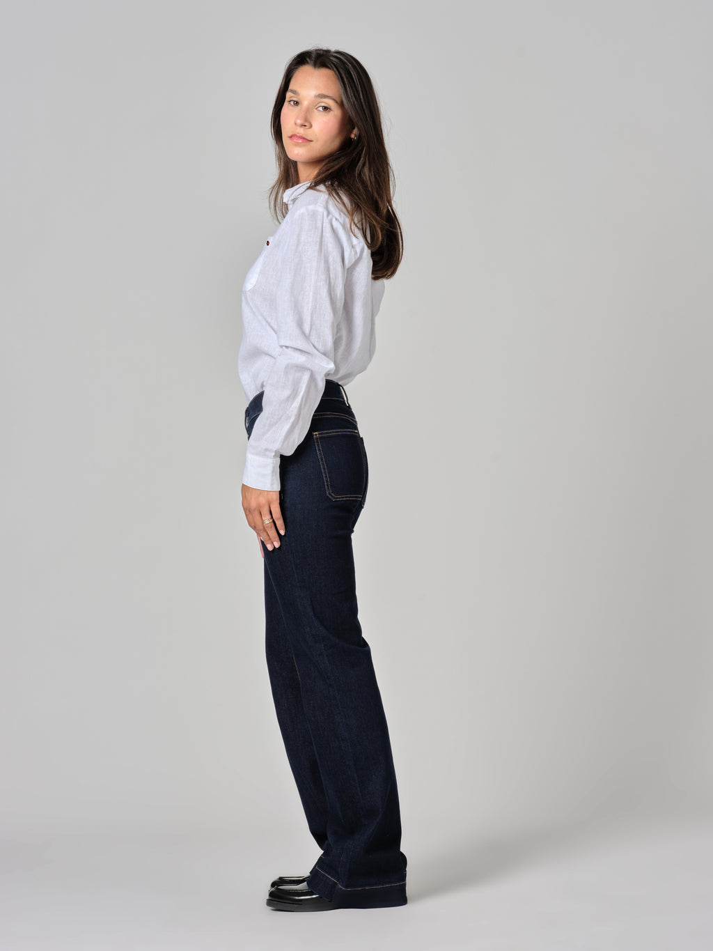 BELLA raw bootcut jeans