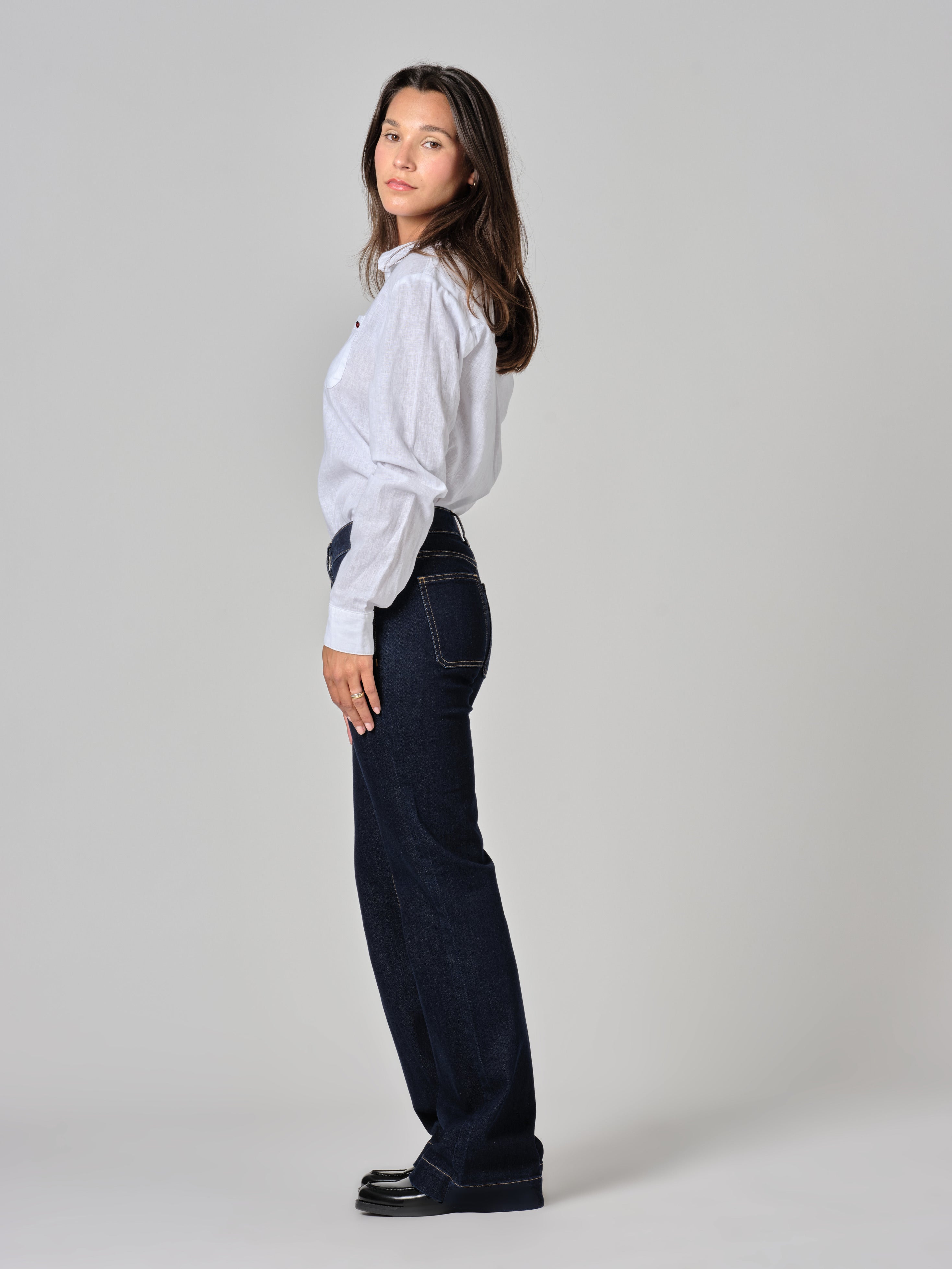 BELLA raw bootcut jeans