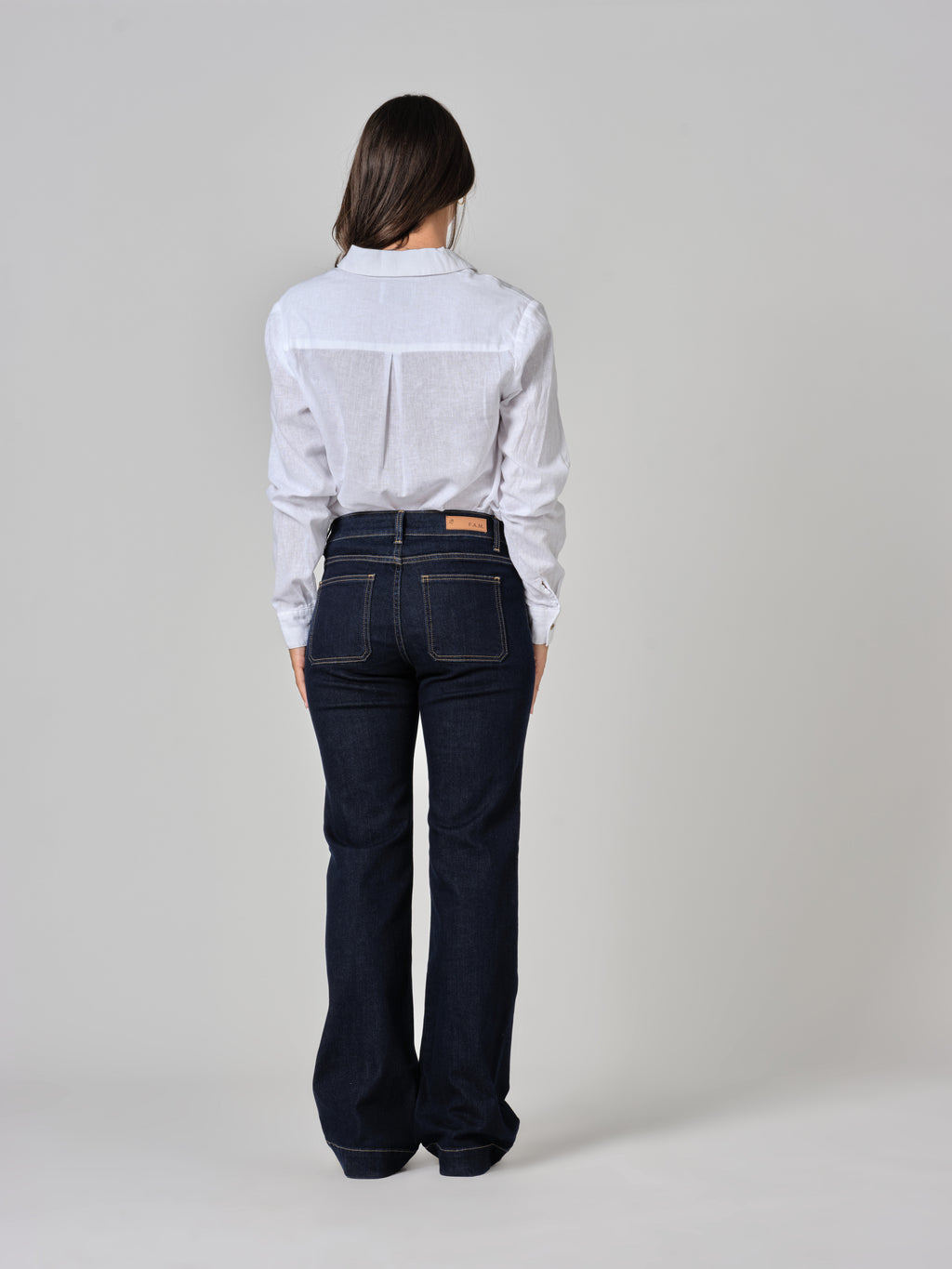 BELLA raw bootcut jeans