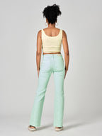 BELLA green bootcut jeans