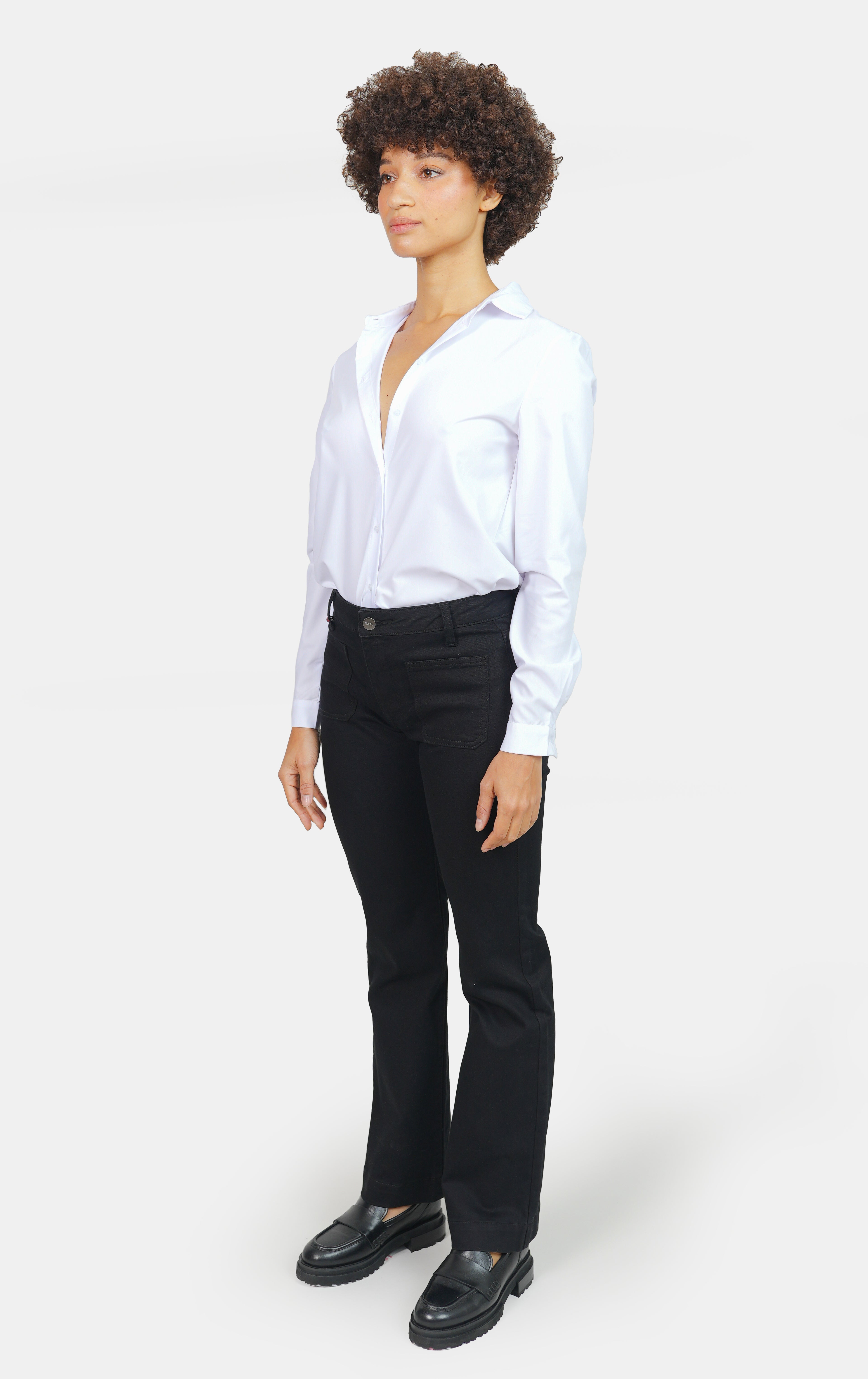 Chemise unie blanc HELENE