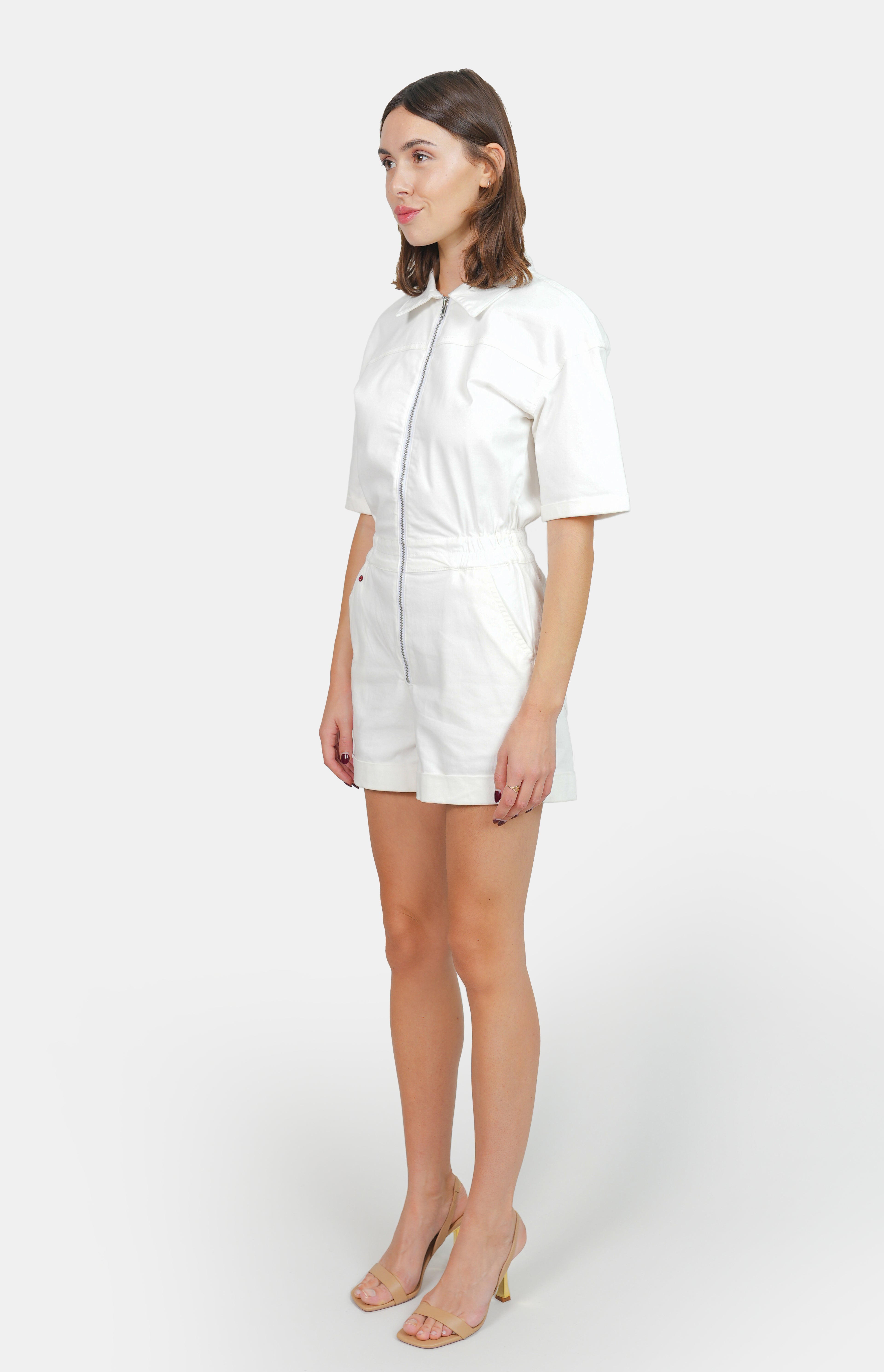 White cotton playsuit DOLCE