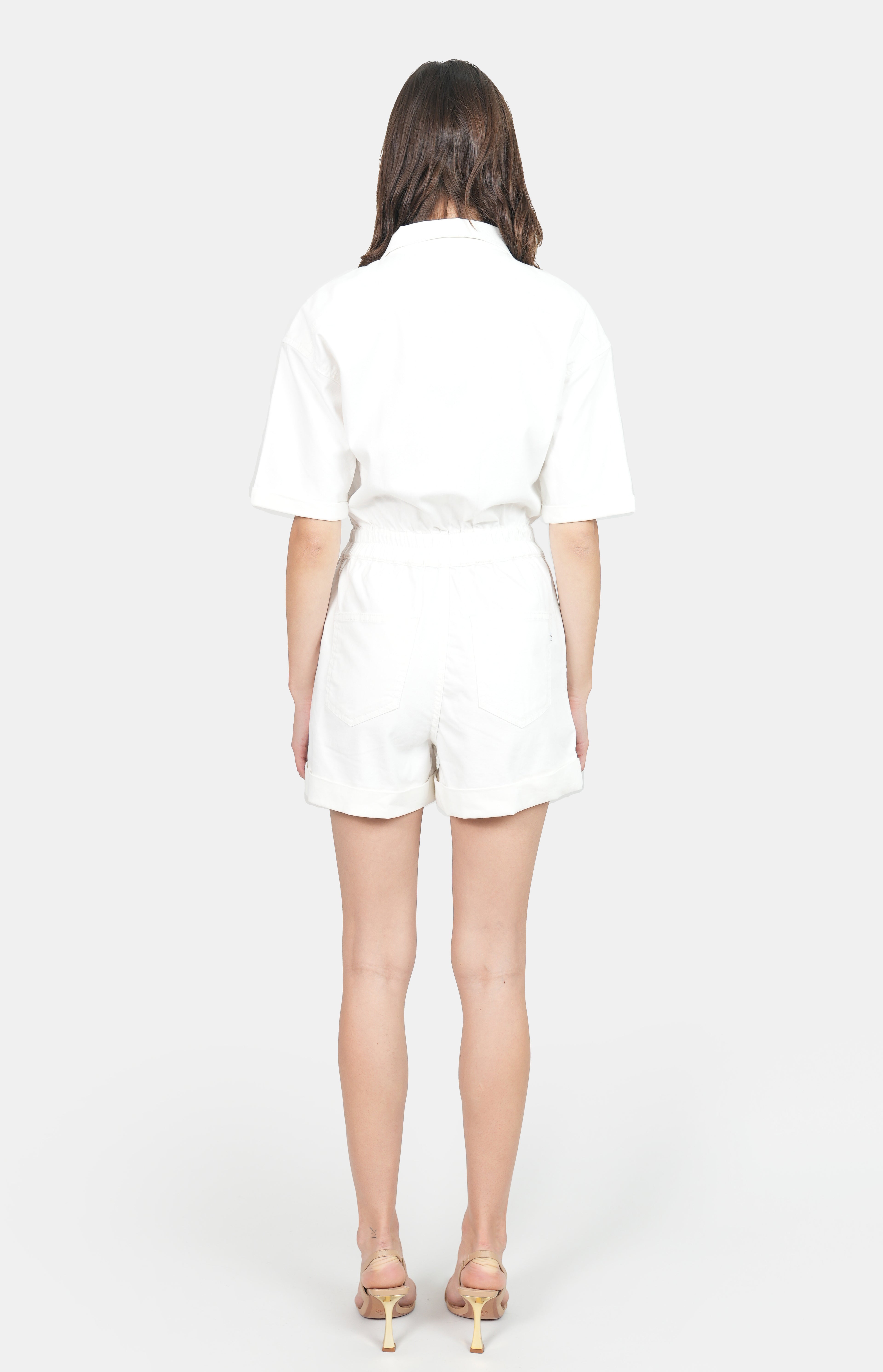 White cotton playsuit DOLCE