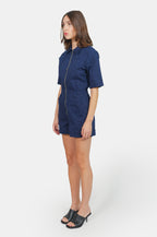 Combishort bleu marine en coton DOLCE