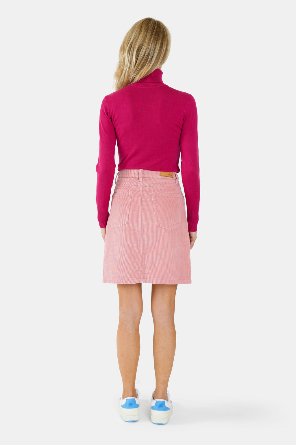 ANGIE Pink Velvet Skirt