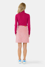ANGIE Pink Velvet Skirt