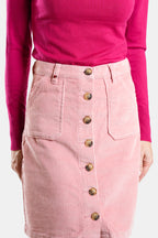 ANGIE Pink Velvet Skirt