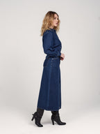 Jupe longue stone AMBER en coton