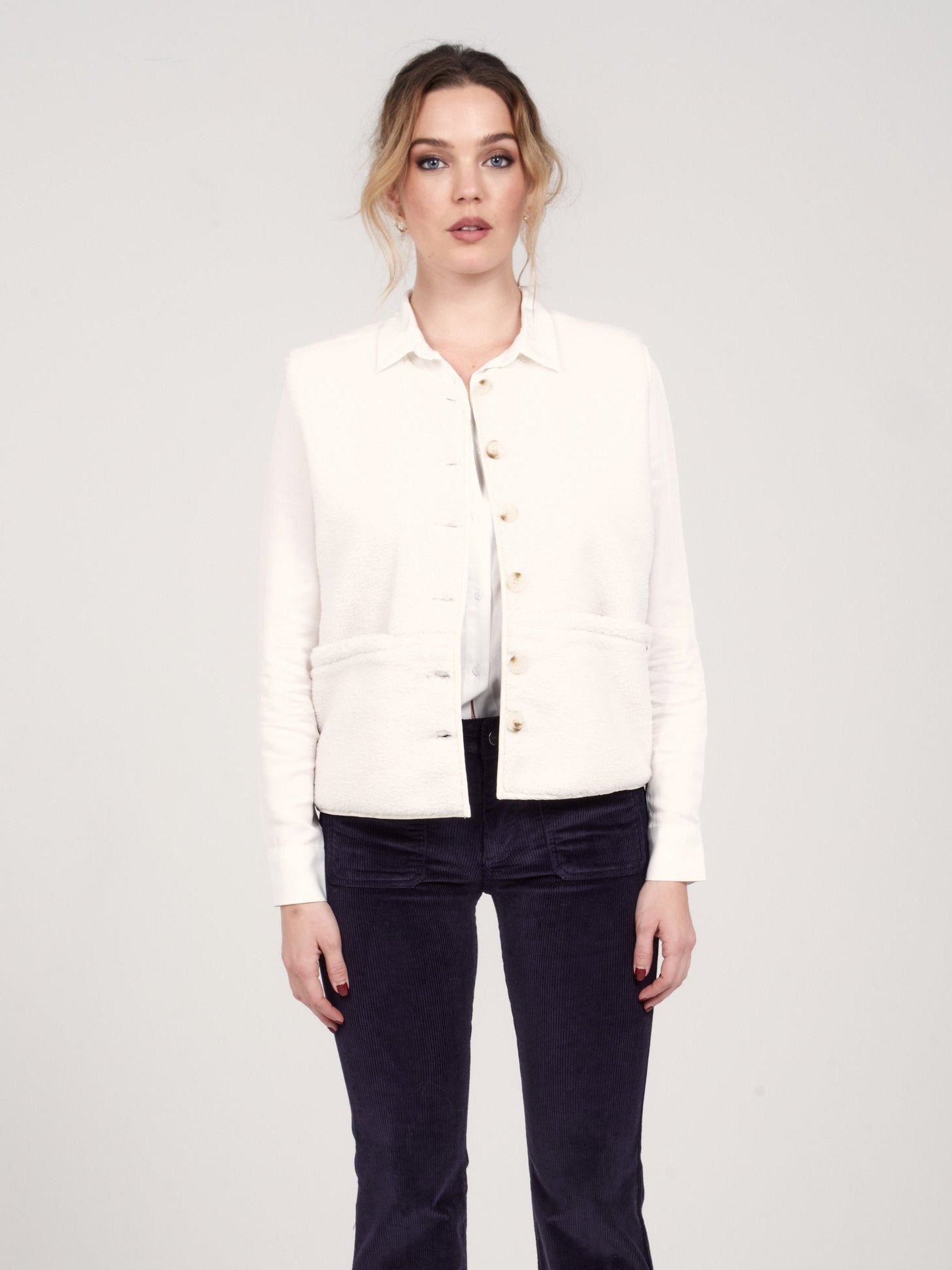 Veste sans manches VITA blanc
