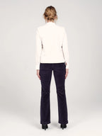 Pantalon bootcut en velours taille mi-haute BELLA