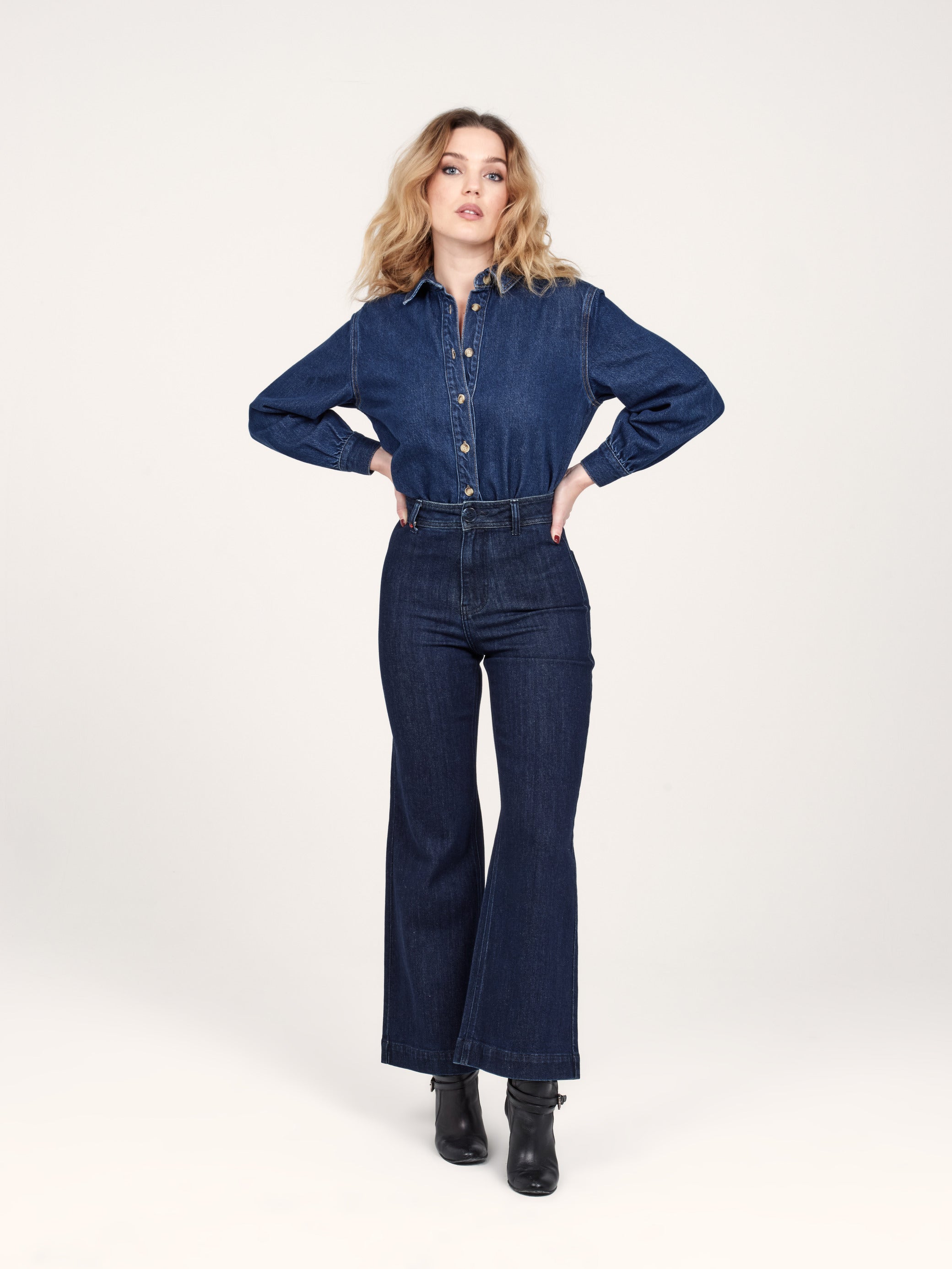 Indigo flared jeans FAUVE