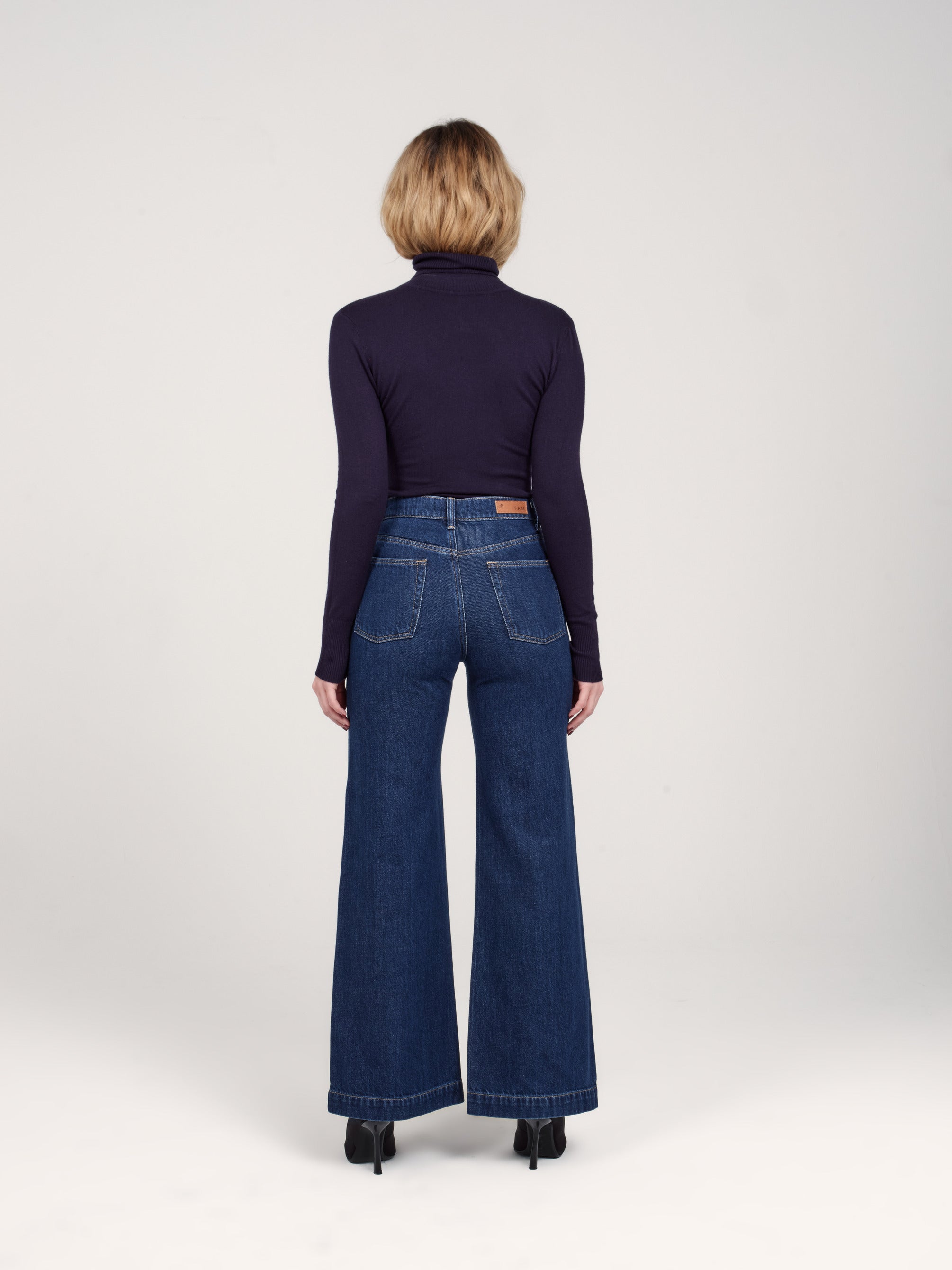 Jean large navy FILA en coton