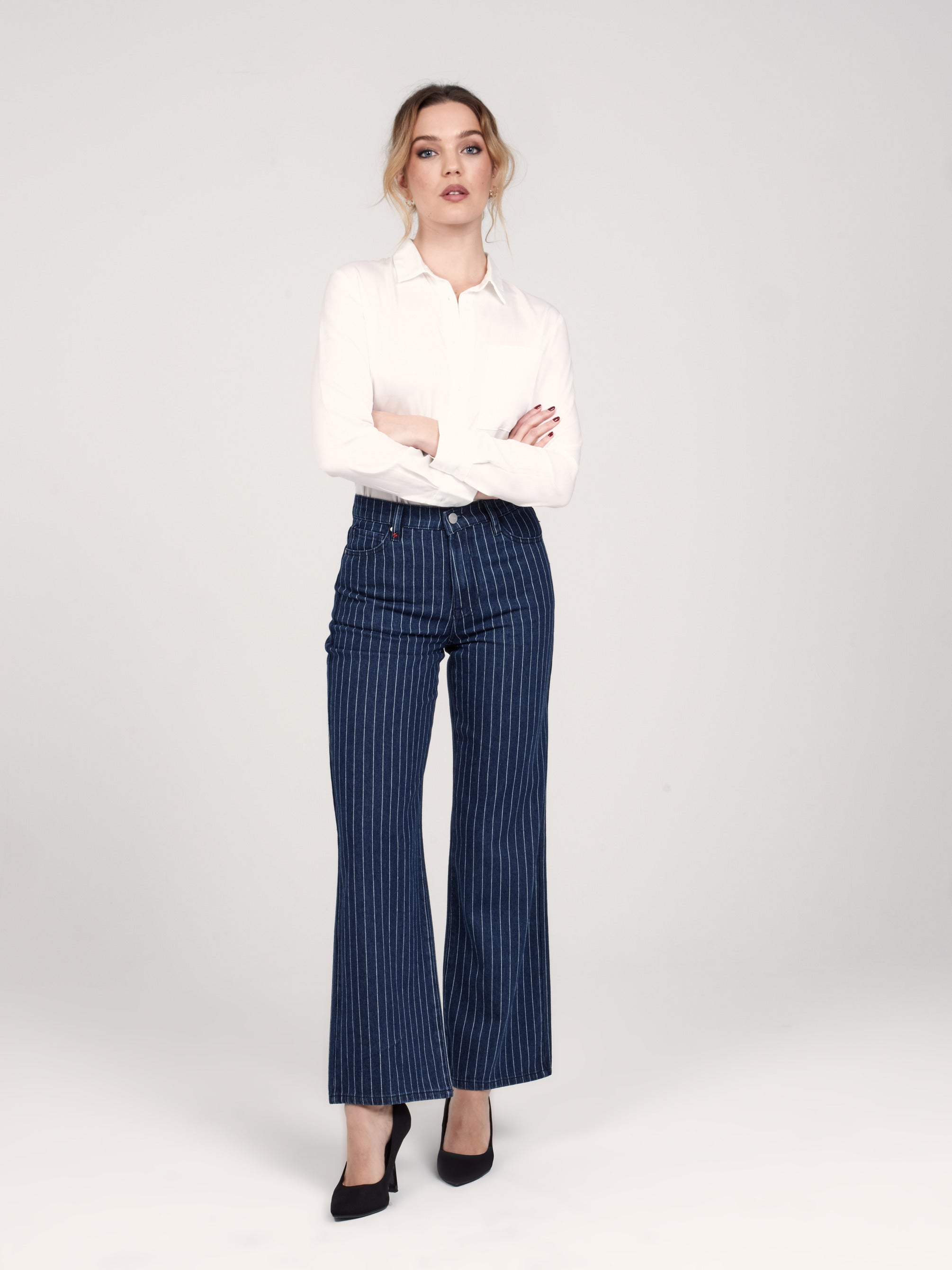 Jean évasé FOREST STRIPE