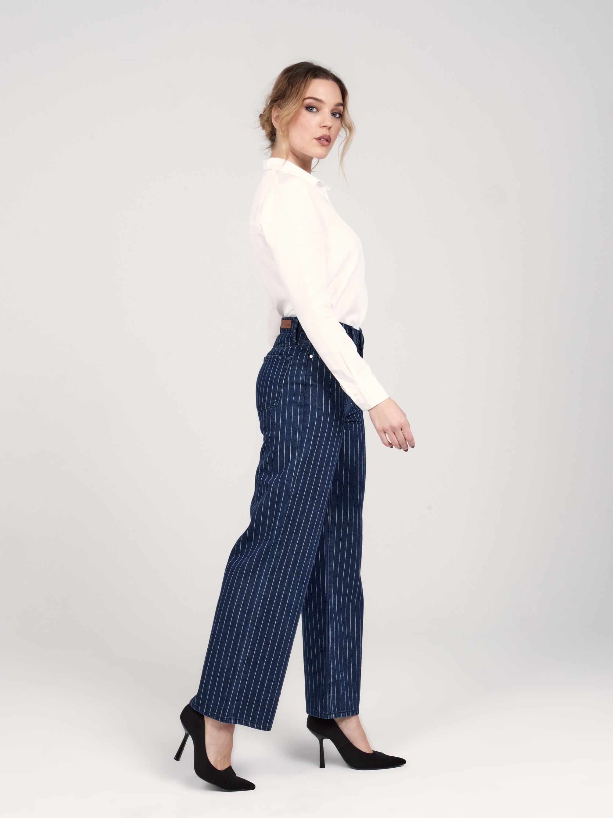 Jean évasé FOREST STRIPE