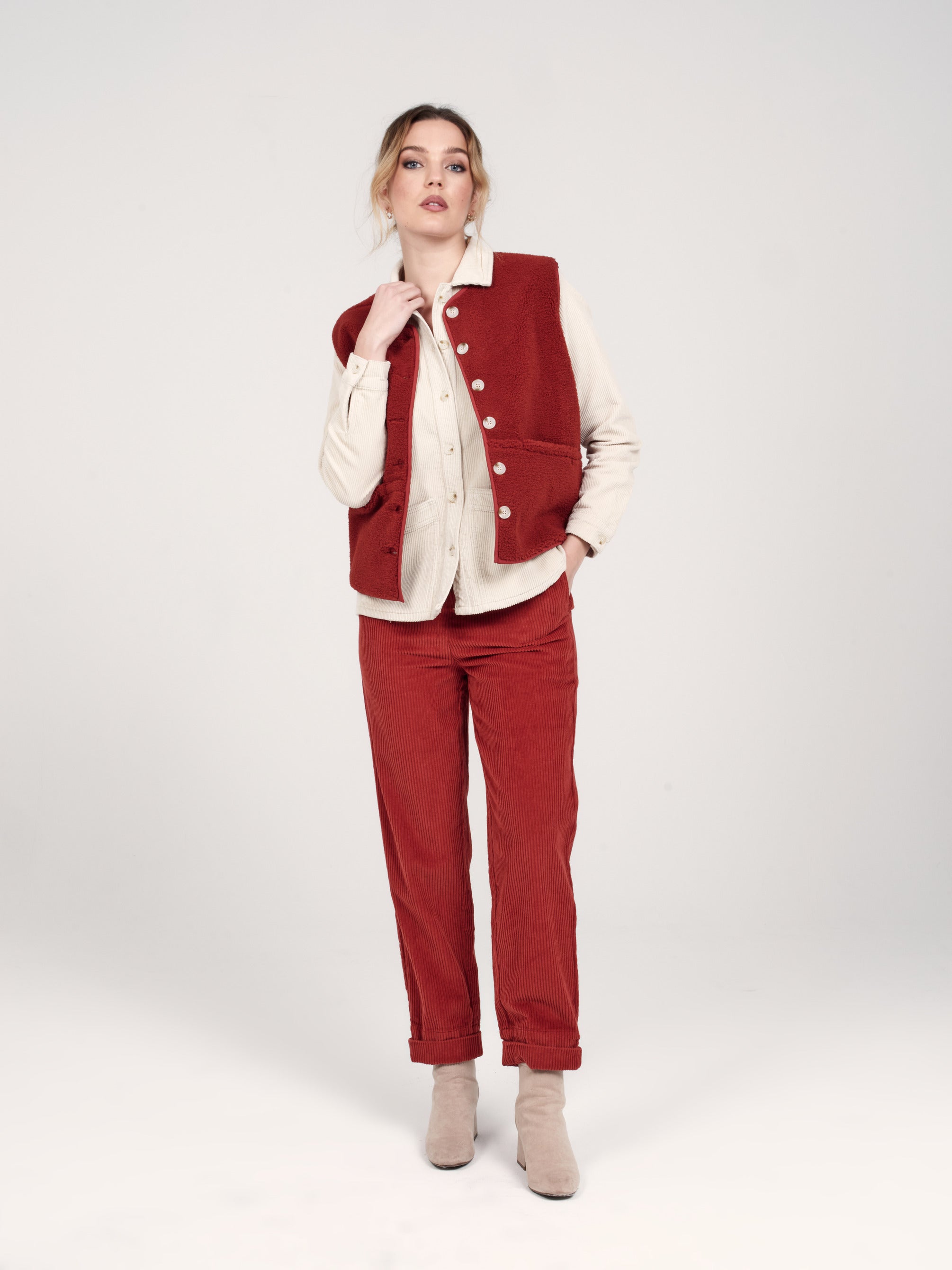 Veste sans manches VITA brick