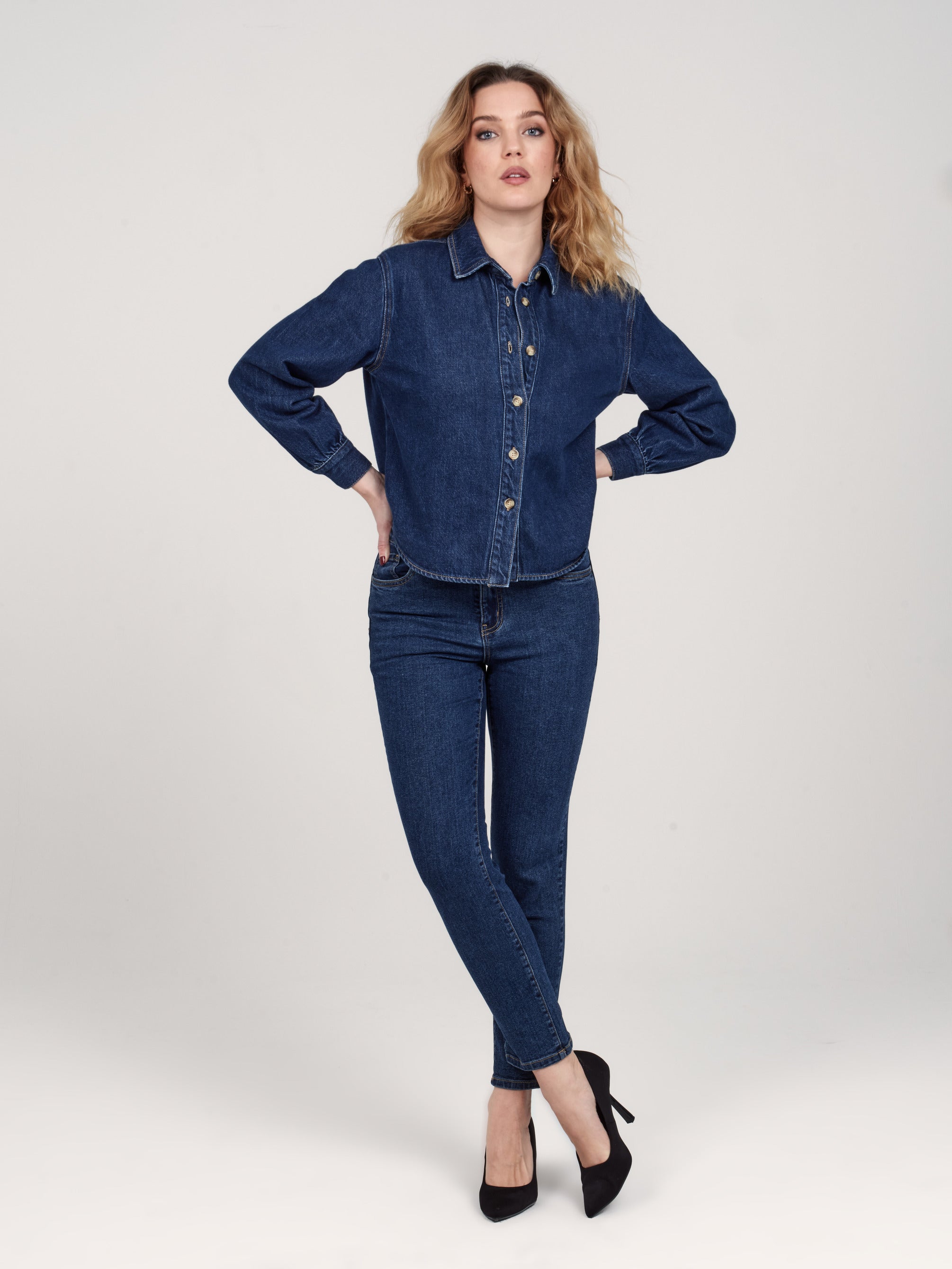 Chemise en jean stone SALOME