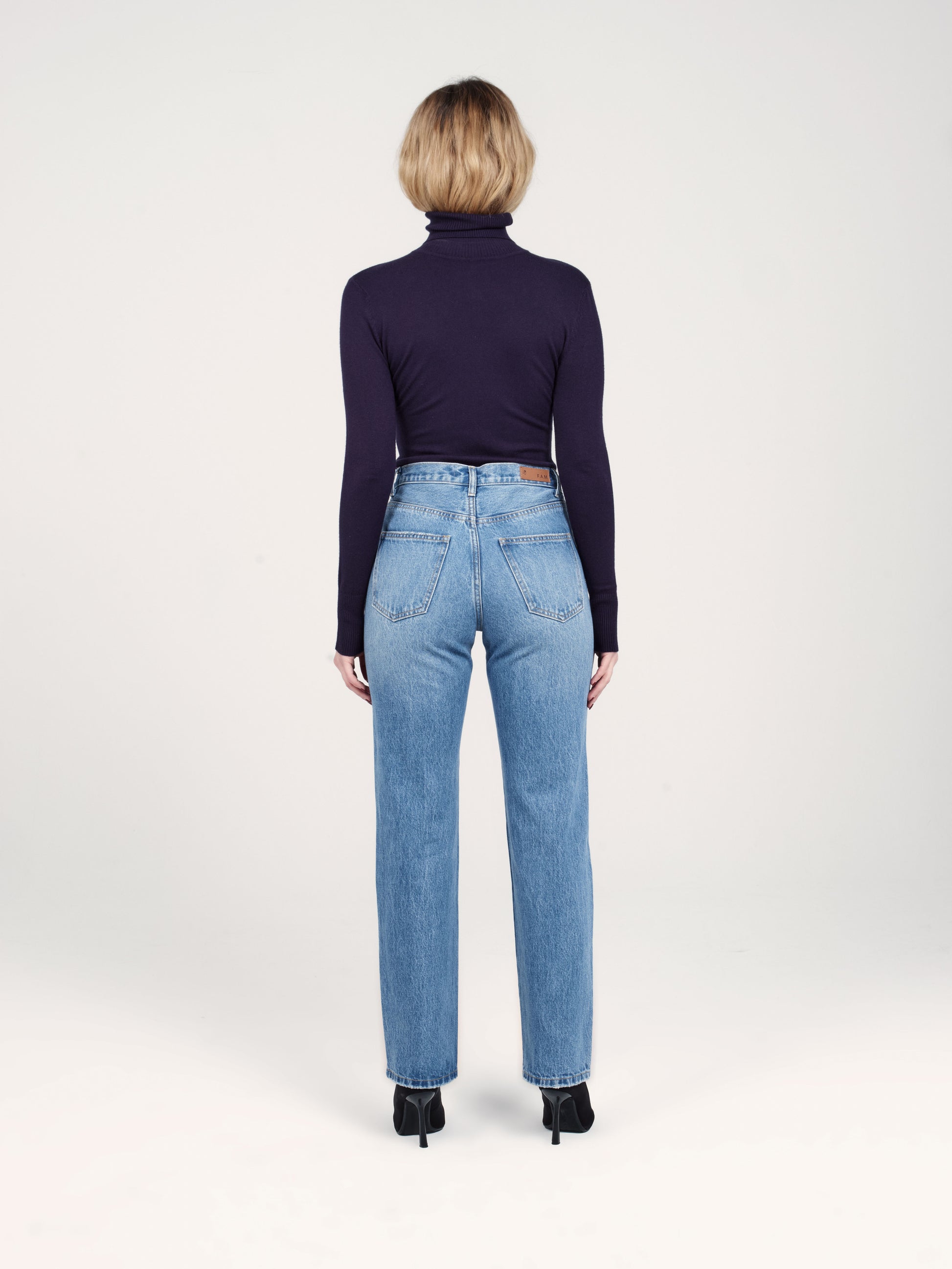 Jean boyfriend bleu MANON