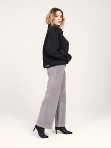 Veste en jean noir oversize VICKY