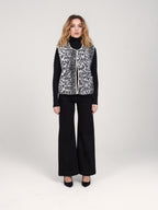VITA leopard sleeveless jacket