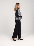VITA leopard sleeveless jacket