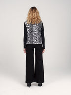 VITA leopard sleeveless jacket
