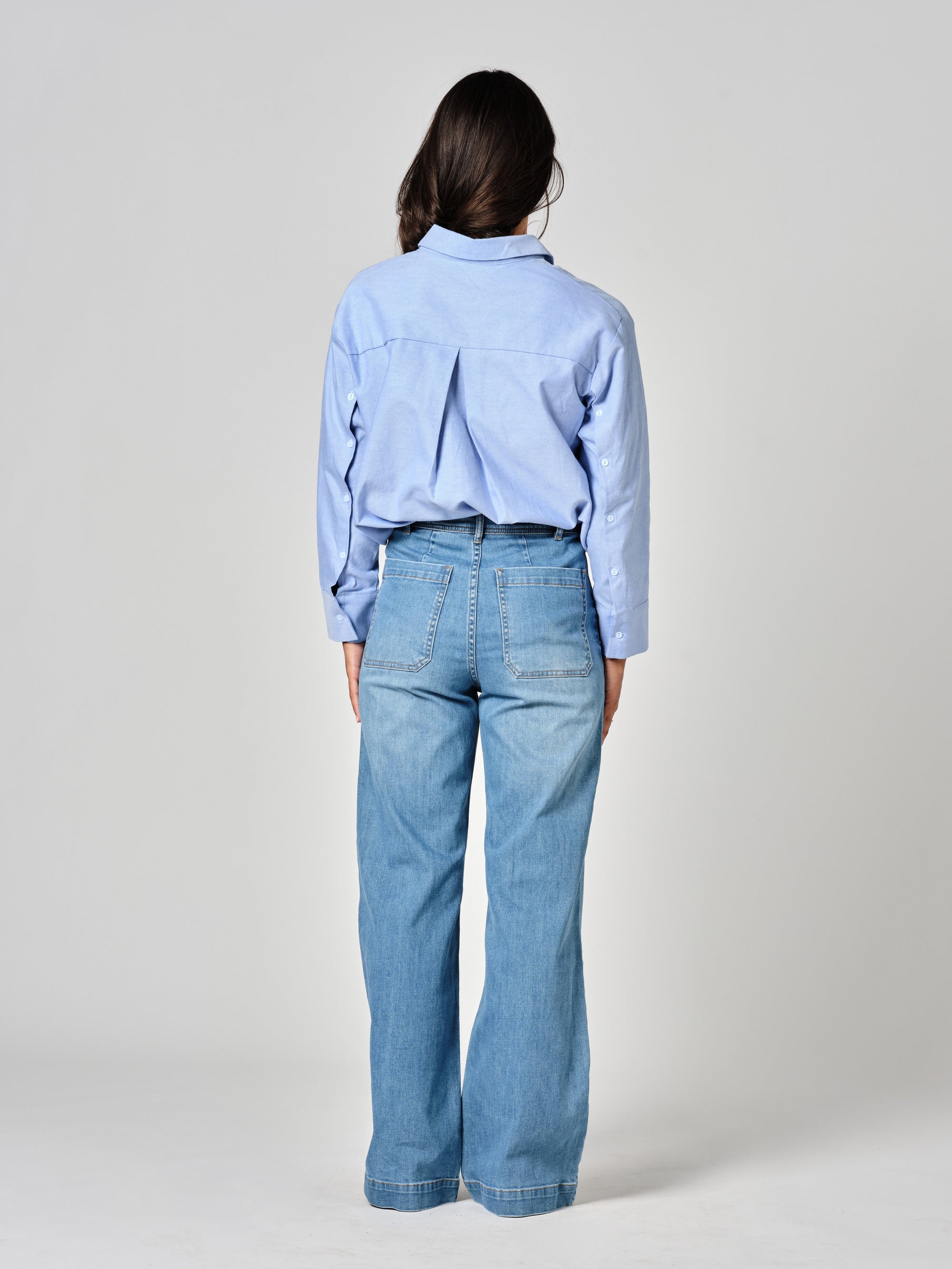 Blue FAUVE flared jeans
