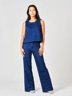 Navy FAUVE flared jeans