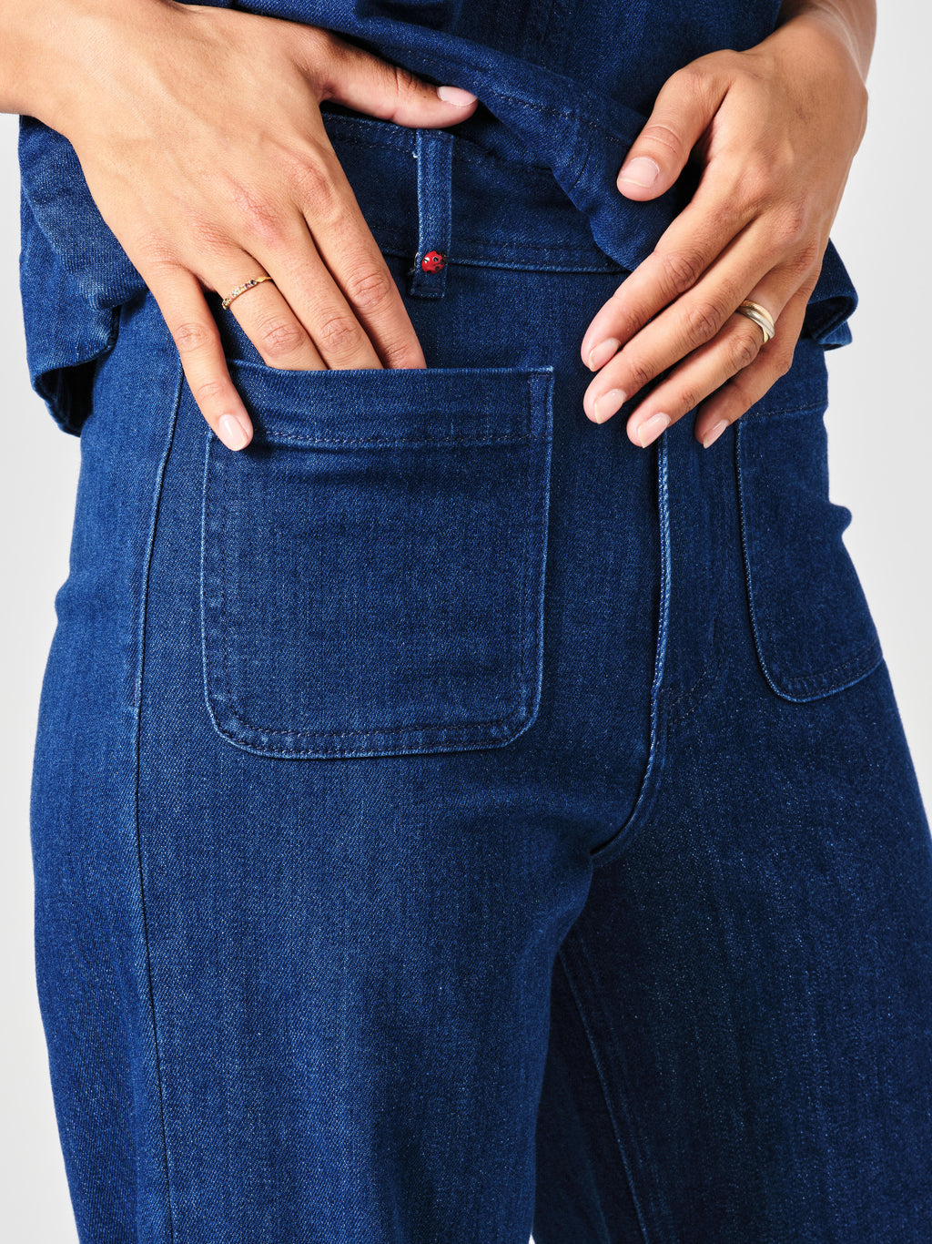 Navy FAUVE flared jeans