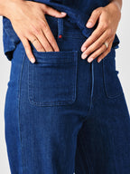 Navy FAUVE flared jeans