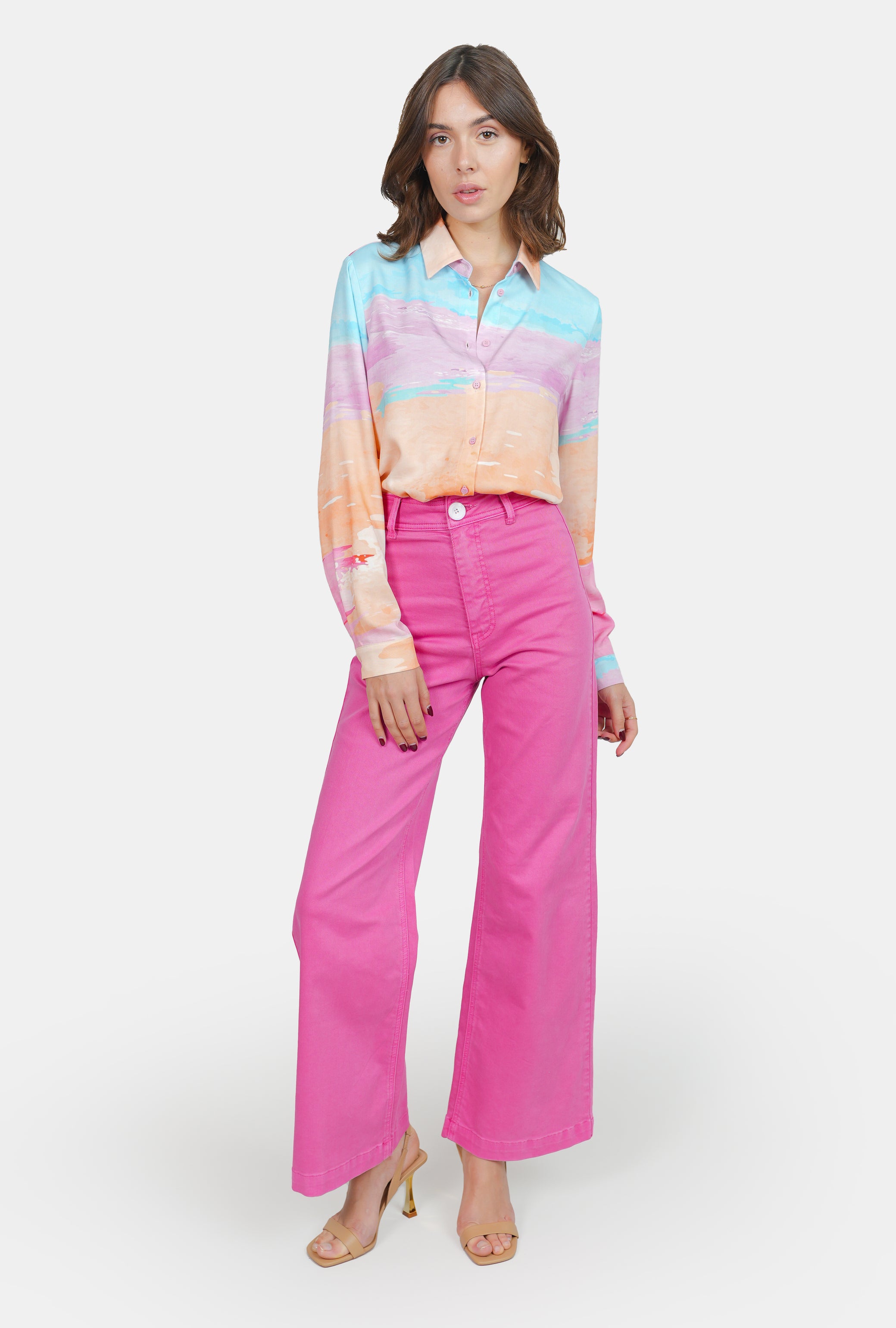 Chemise à motifs Pastel A HELENE