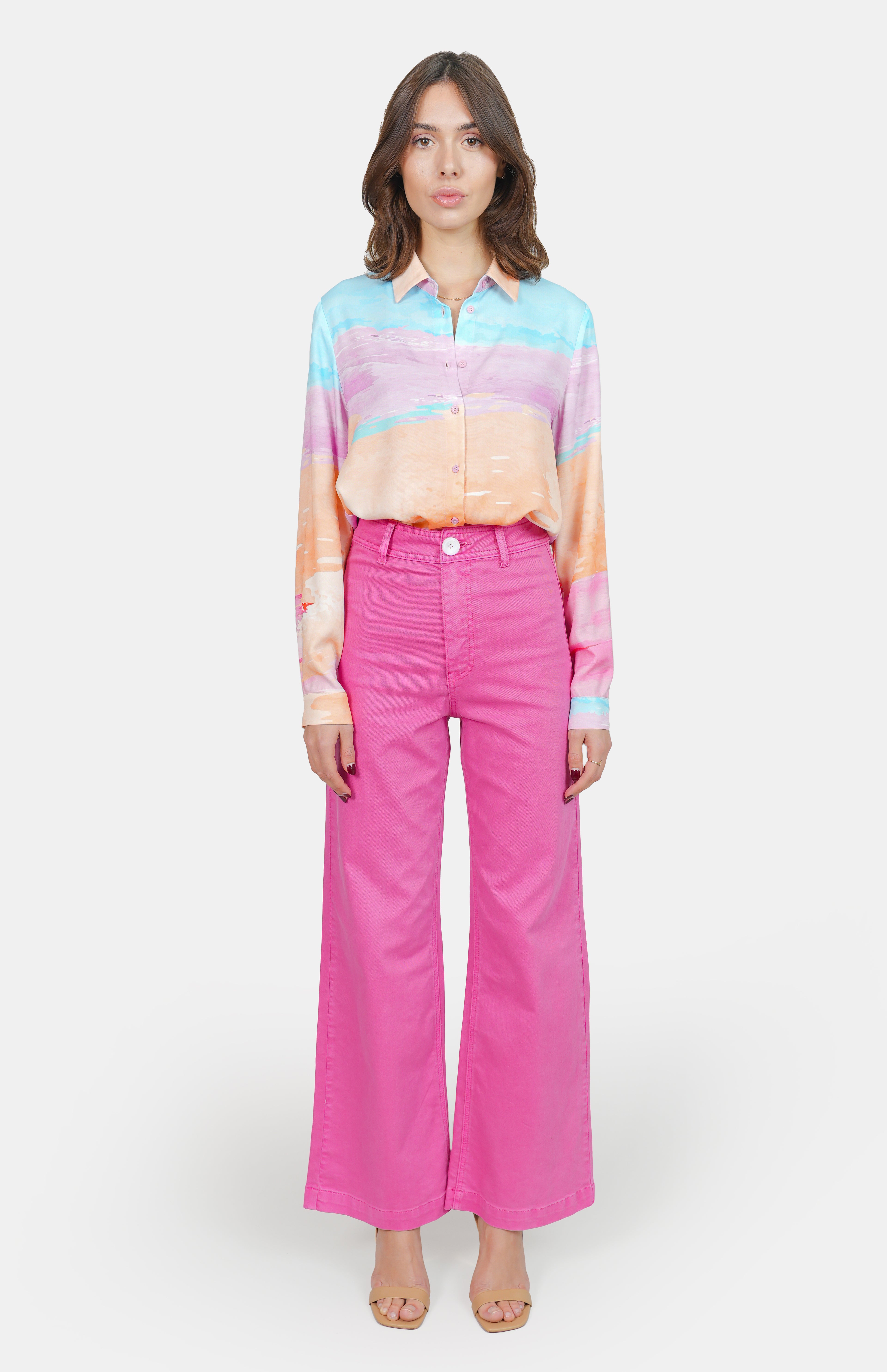 Chemise à motifs Pastel A HELENE
