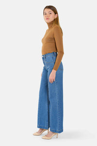 Jean large bleu FILA en coton