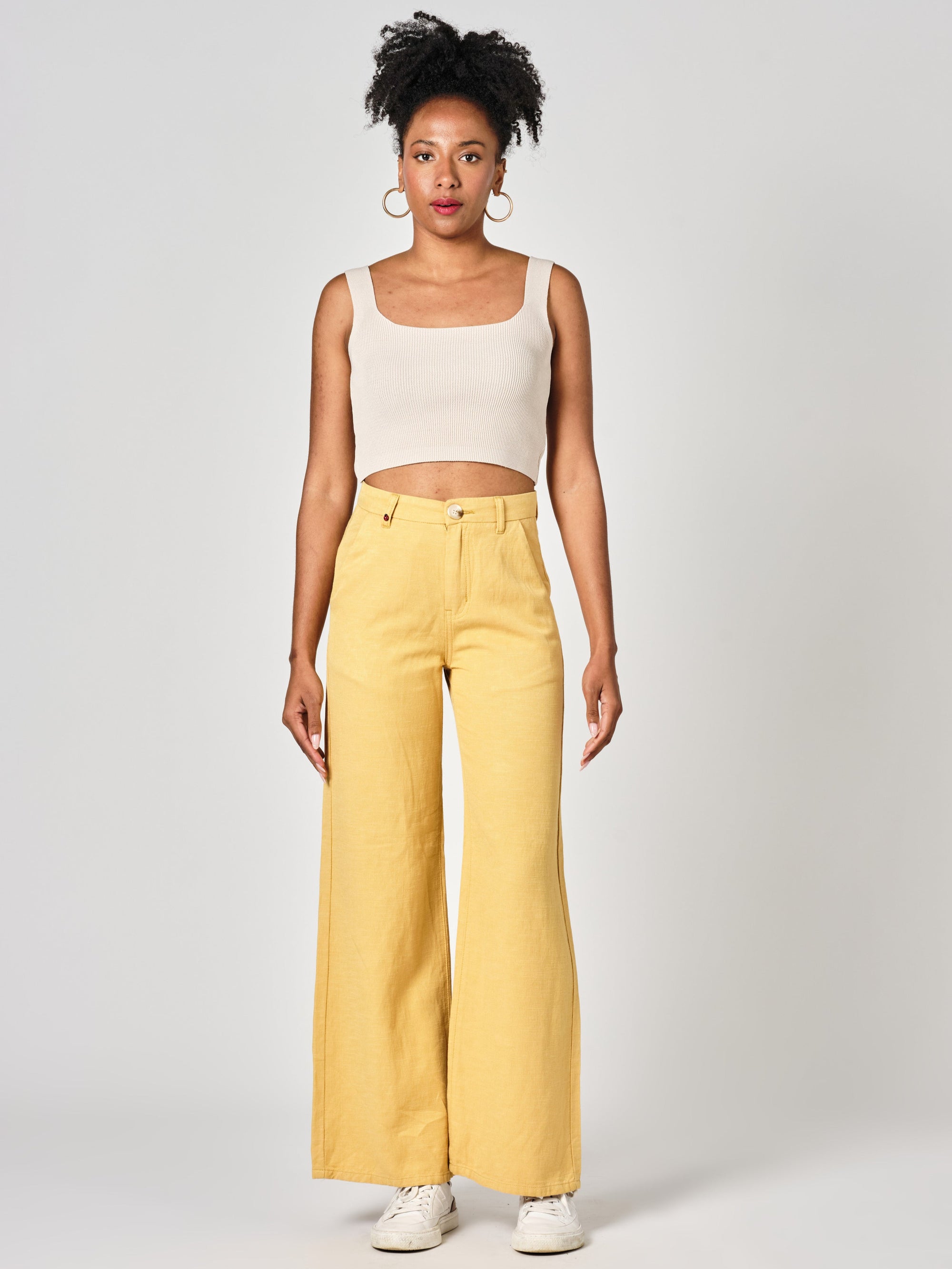 Pantalon large Mustard FLEURE