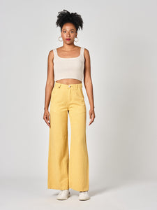 Jean large Mustard FLEURE