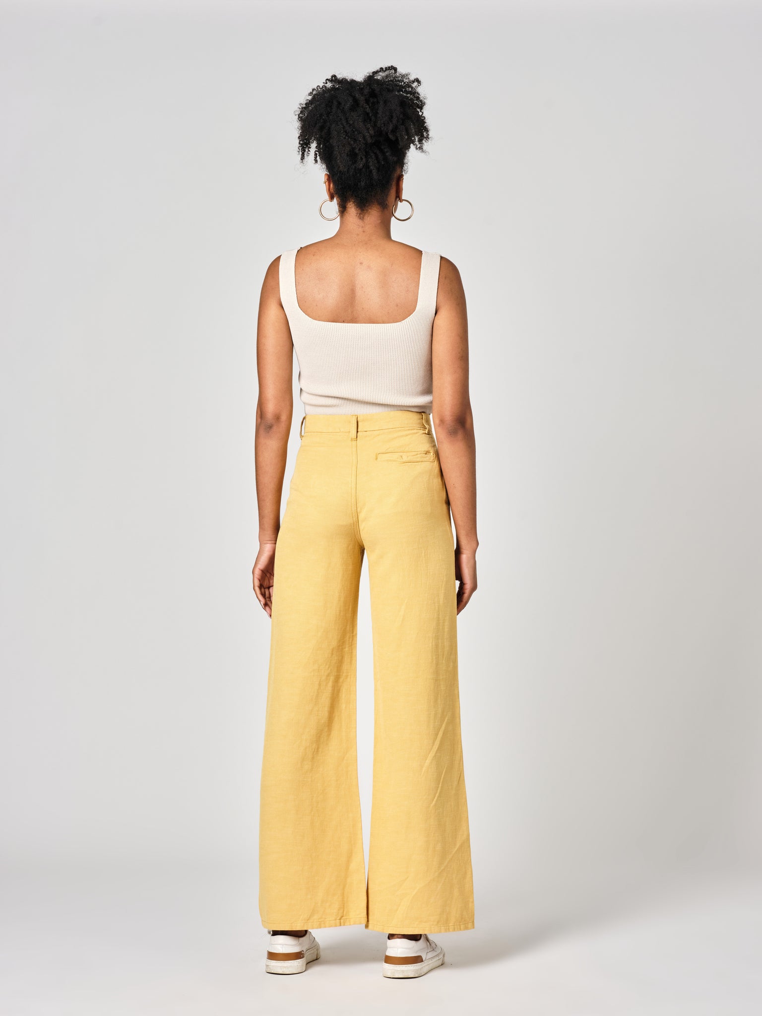 Jean large Mustard FLEURE