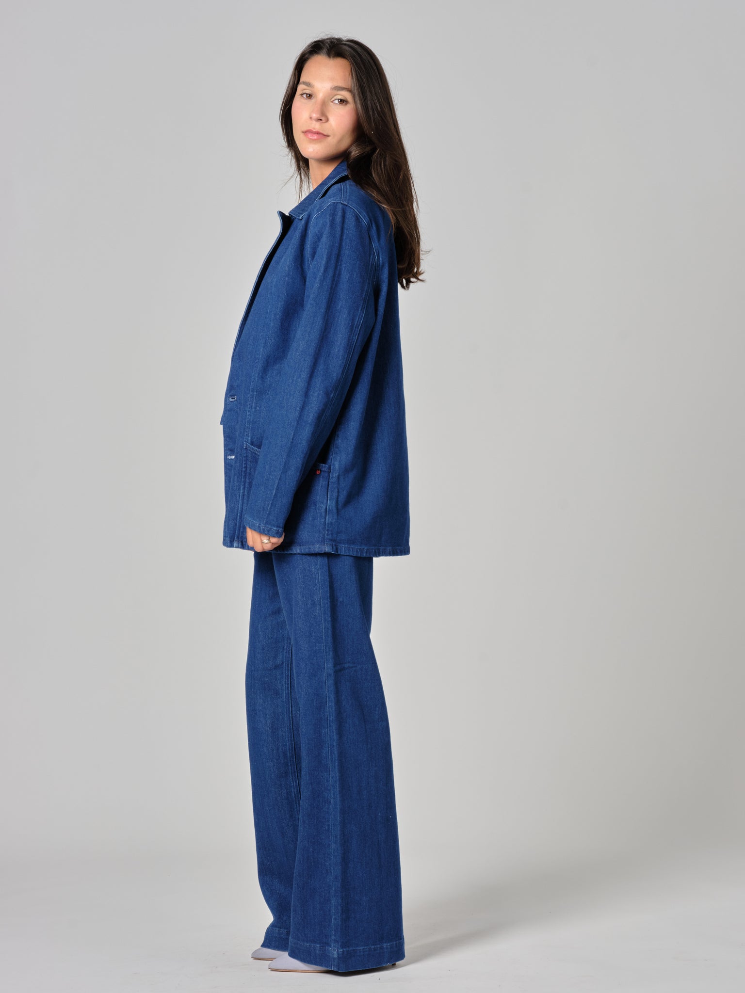 INES navy denim jacket